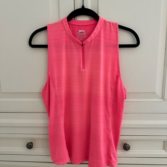 Sleeveless Pink Slazenger Golf Tank Top - Picture 1 of 3
